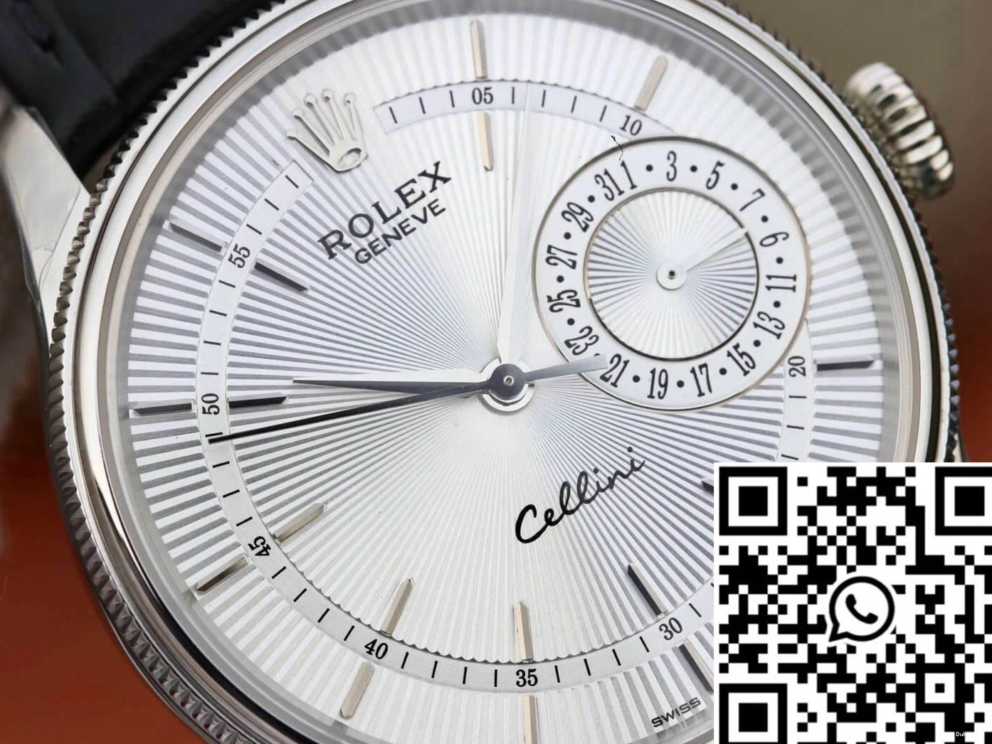 MKS White M50519-0006 Factory Rolex Dial Date Celini 0524